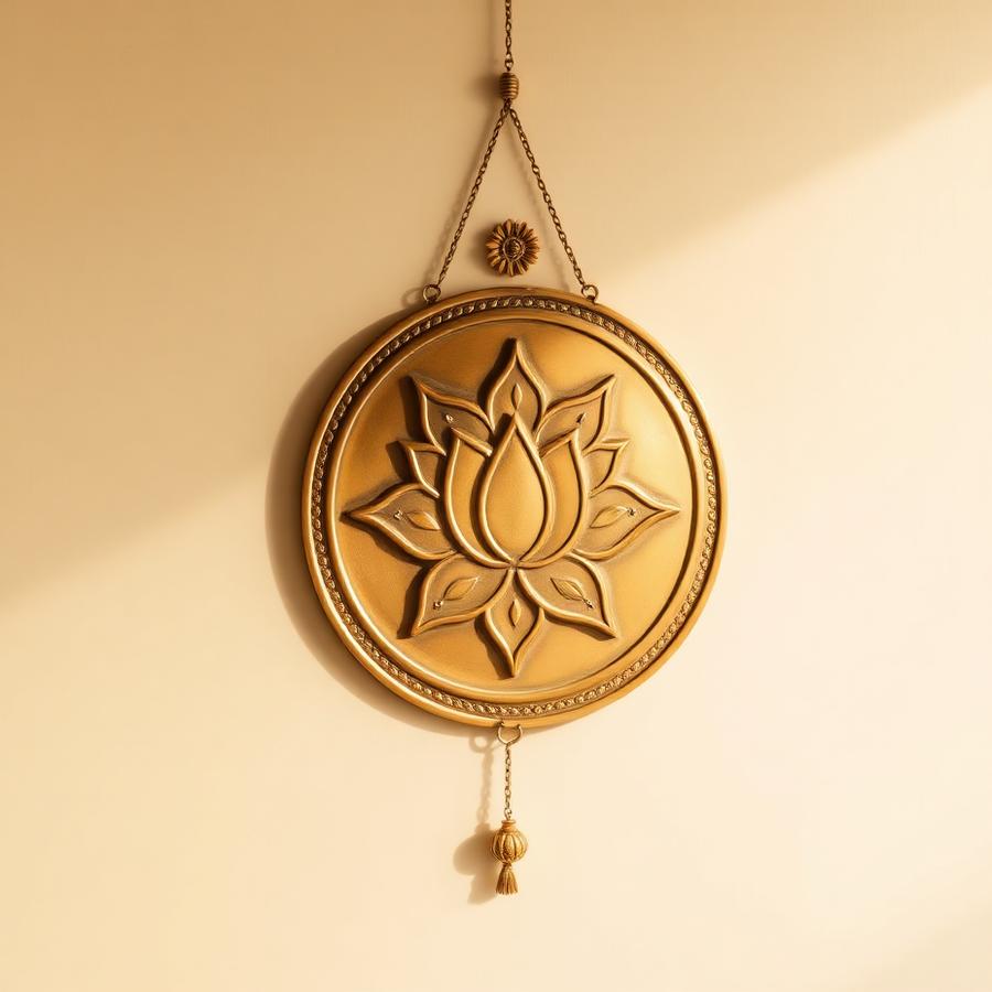 Brass Lotus Shubh Labh by Ishaan R.
