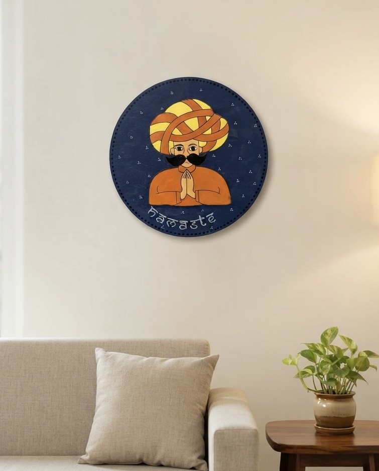 Namaste Greeting - YBO — Wall Decor, handmade by JK Craft