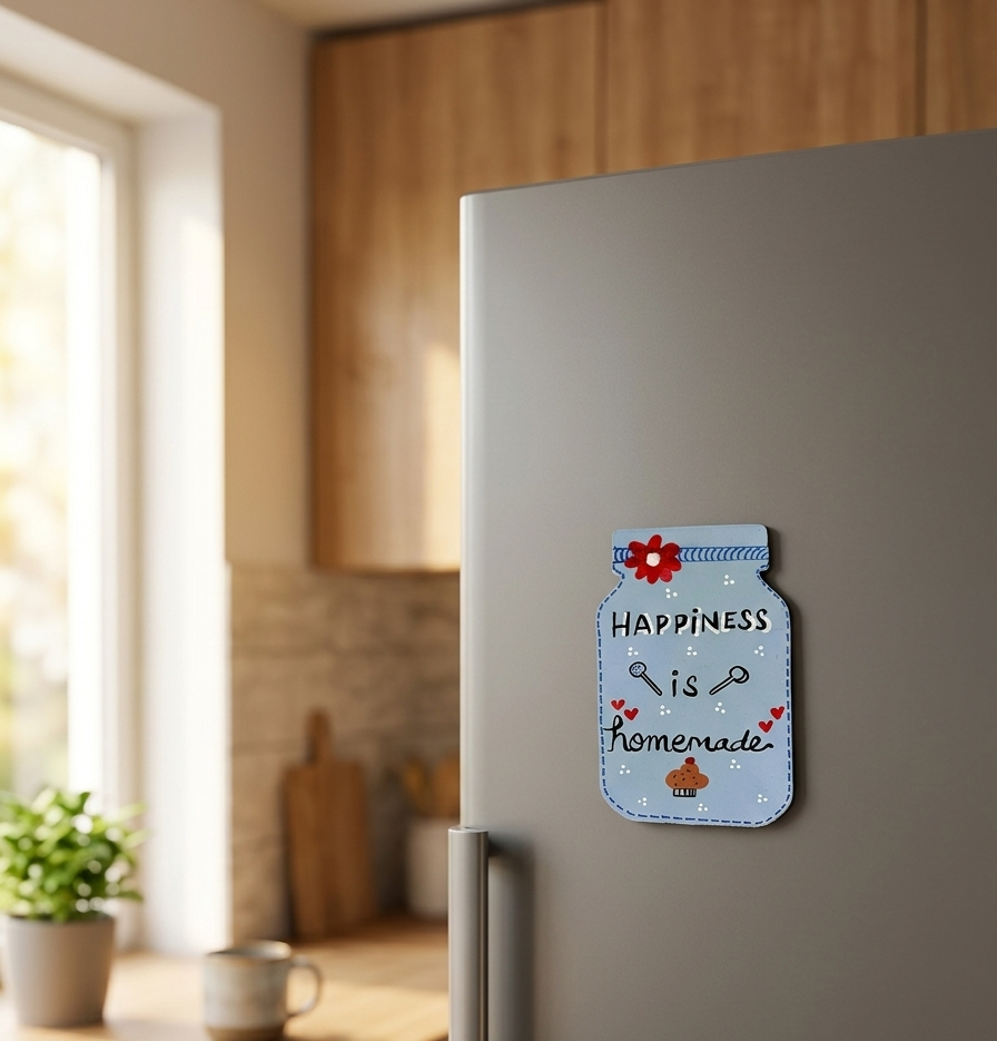 Happiness is Homemade - Fridge Magnet — handmade by JK Craft — photo 2 of 2