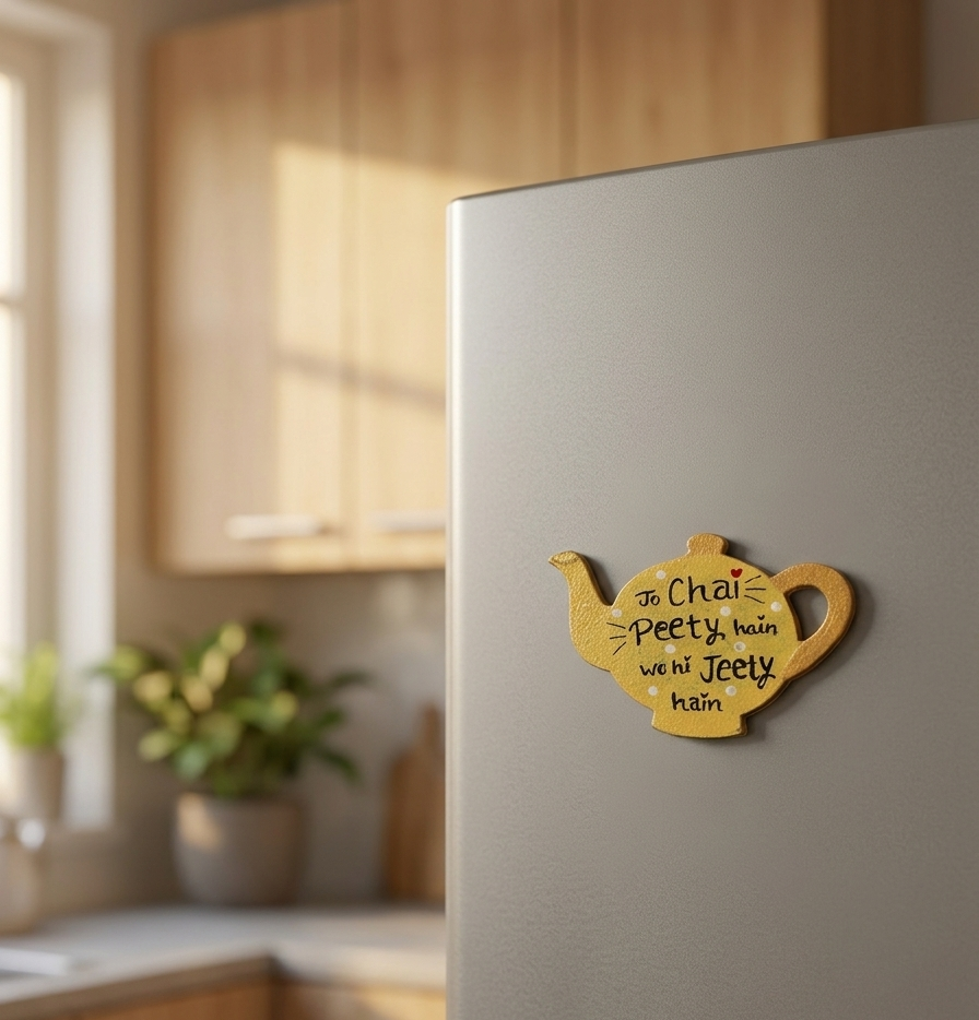Chai peety hain - Fridge Magnet — handmade by JK Craft — photo 2 of 2