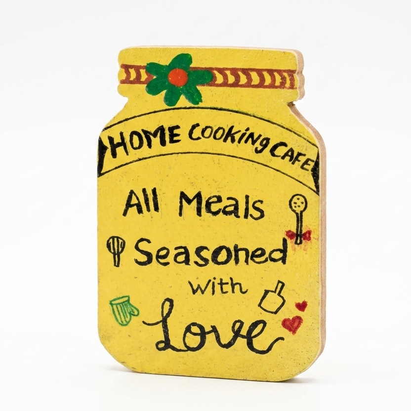 All meals seasoned — Fridge Magnet, handmade by JK Craft