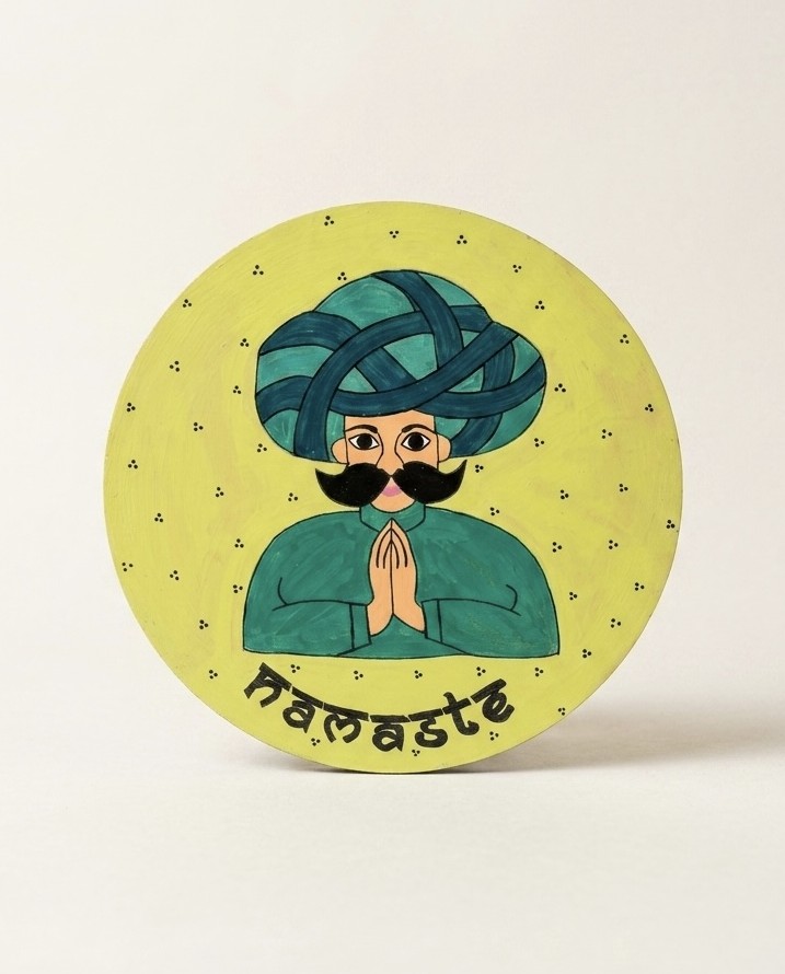 Namaste Greeting - YG — Wall Decor, handmade by JK Craft