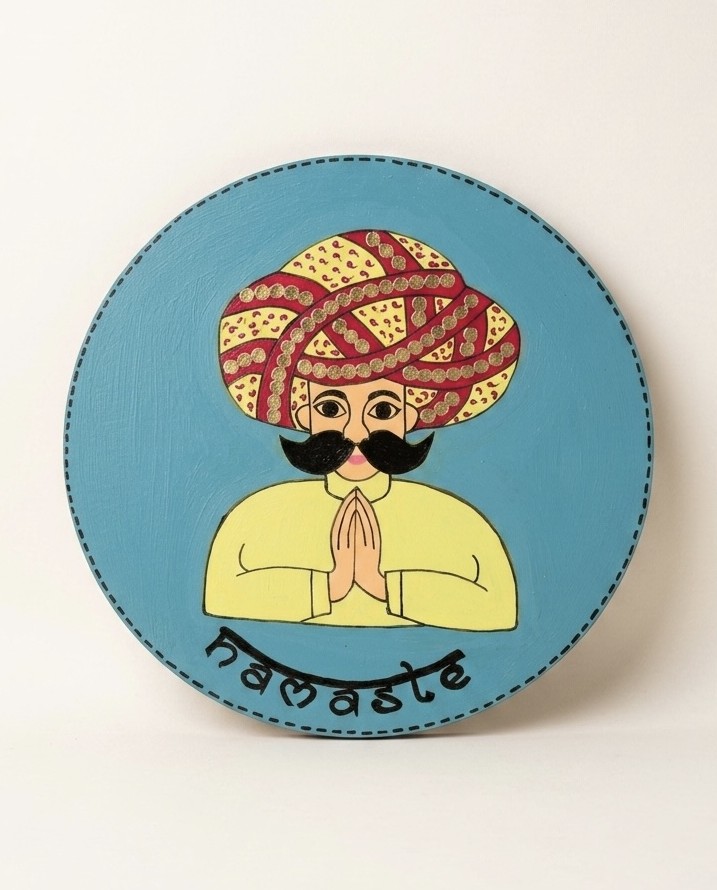 Namaste Greeting - YCR — Wall Decor, handmade by JK Craft