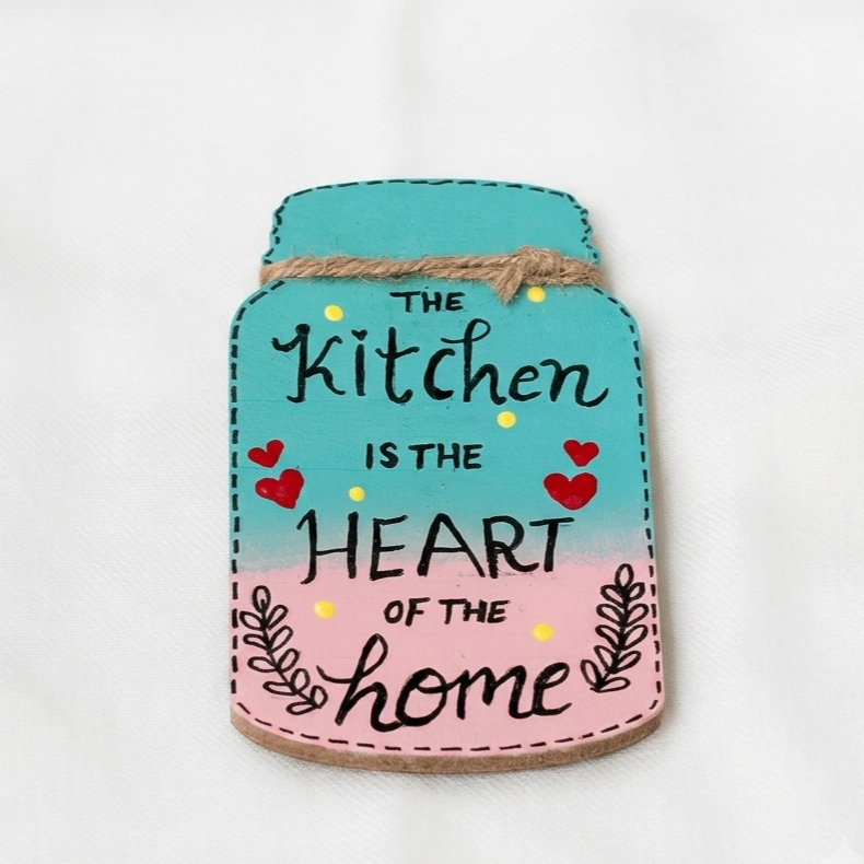 Kitchen is the Heart — Fridge Magnet, handmade by JK Craft