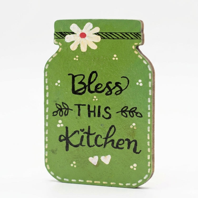 Bless this Kitchen — Fridge Magnet, handmade by JK Craft