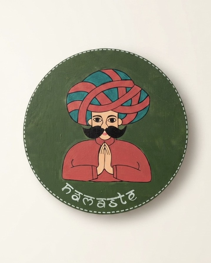 Namaste Greeting - GRR — Wall Decor, handmade by JK Craft