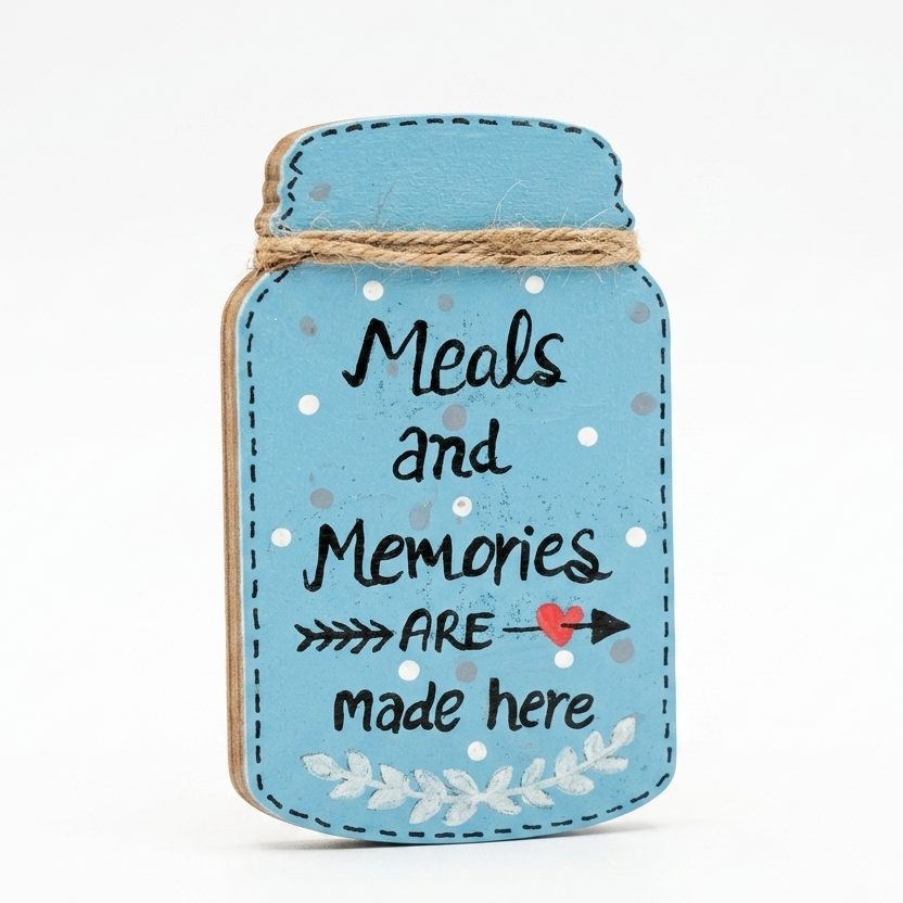 Meals and memories — Fridge Magnet, handmade by JK Craft