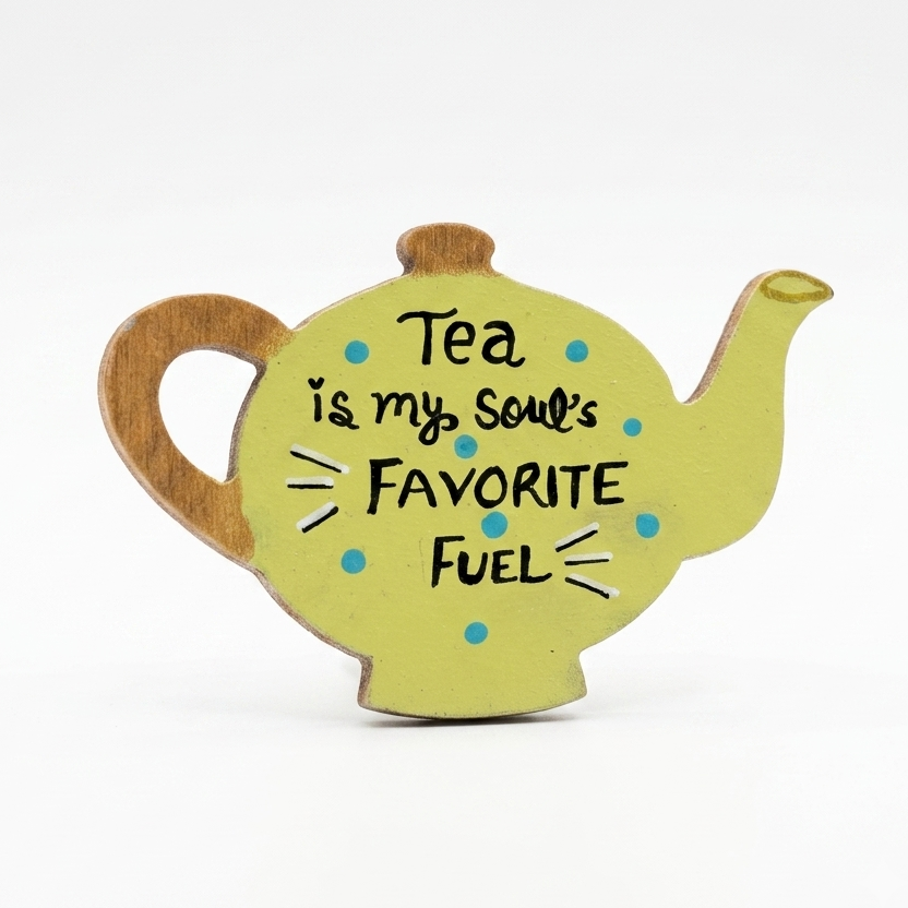 Tea is my Soul — Fridge Magnet, handmade by JK Craft