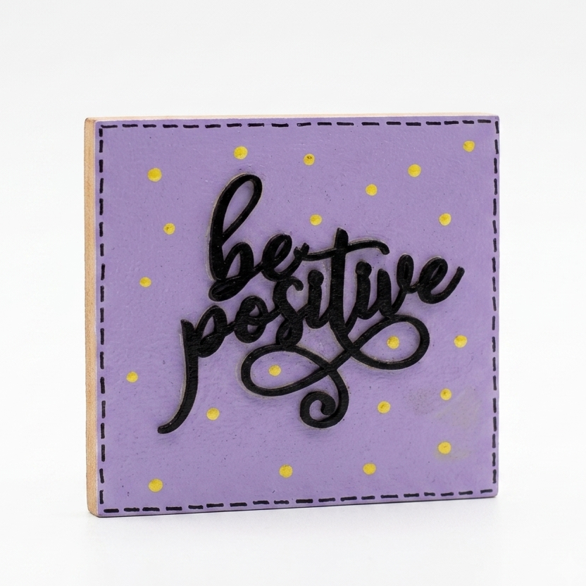 Be positive — Fridge Magnet, handmade by JK Craft