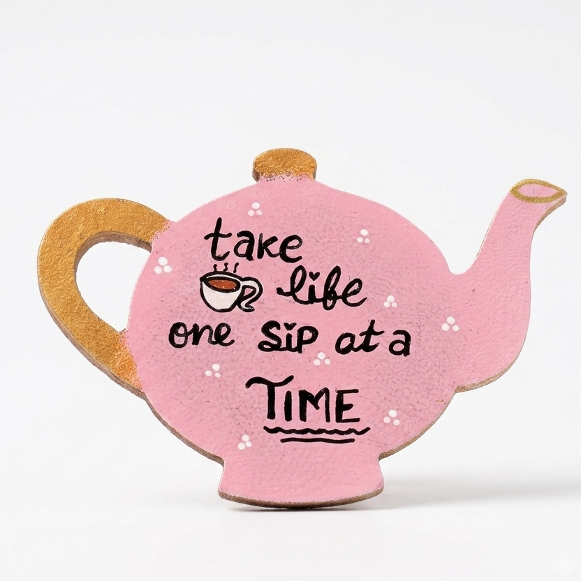 Take life one sip — Fridge Magnet, handmade by JK Craft